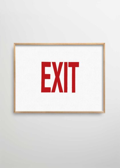 EXIT - 70x100 cm, Natural