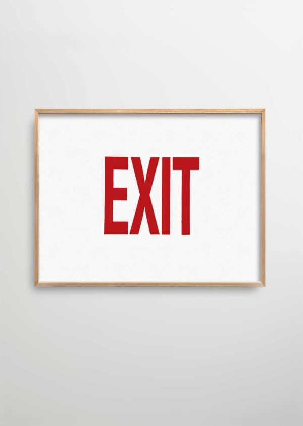 EXIT - 70x100 cm, Natural