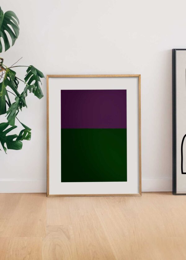 AMAZINGARTCLUB Prints - PURPLE TO GREEN