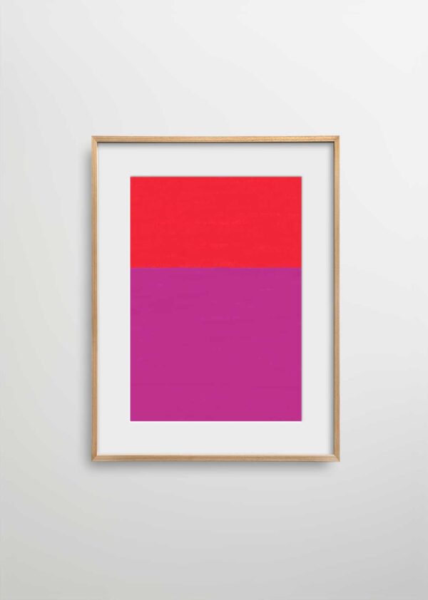 RED TO PURPLE - 70x100 cm, Natural