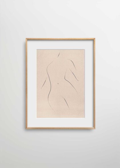 BODY SKETCH - 70x100 cm, Natural