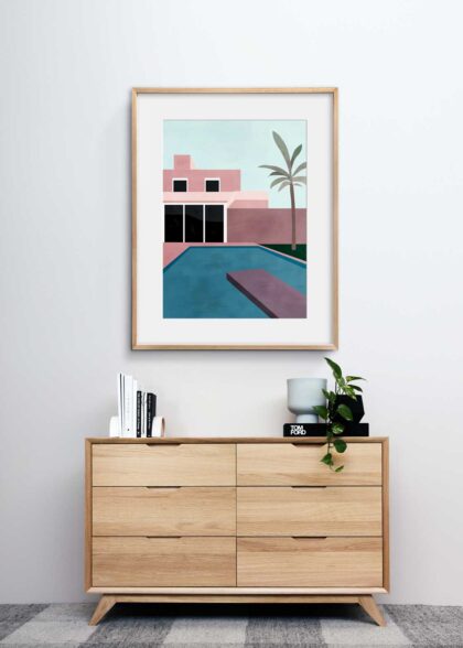 AMAZINGARTCLUB Prints - MIAMI-POOL