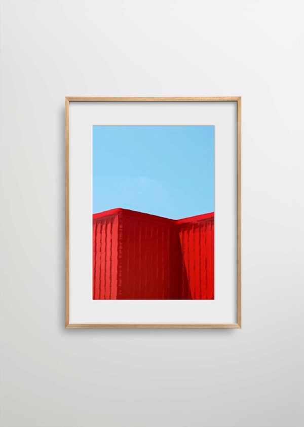 RED WALL - 70x100 cm, Natural